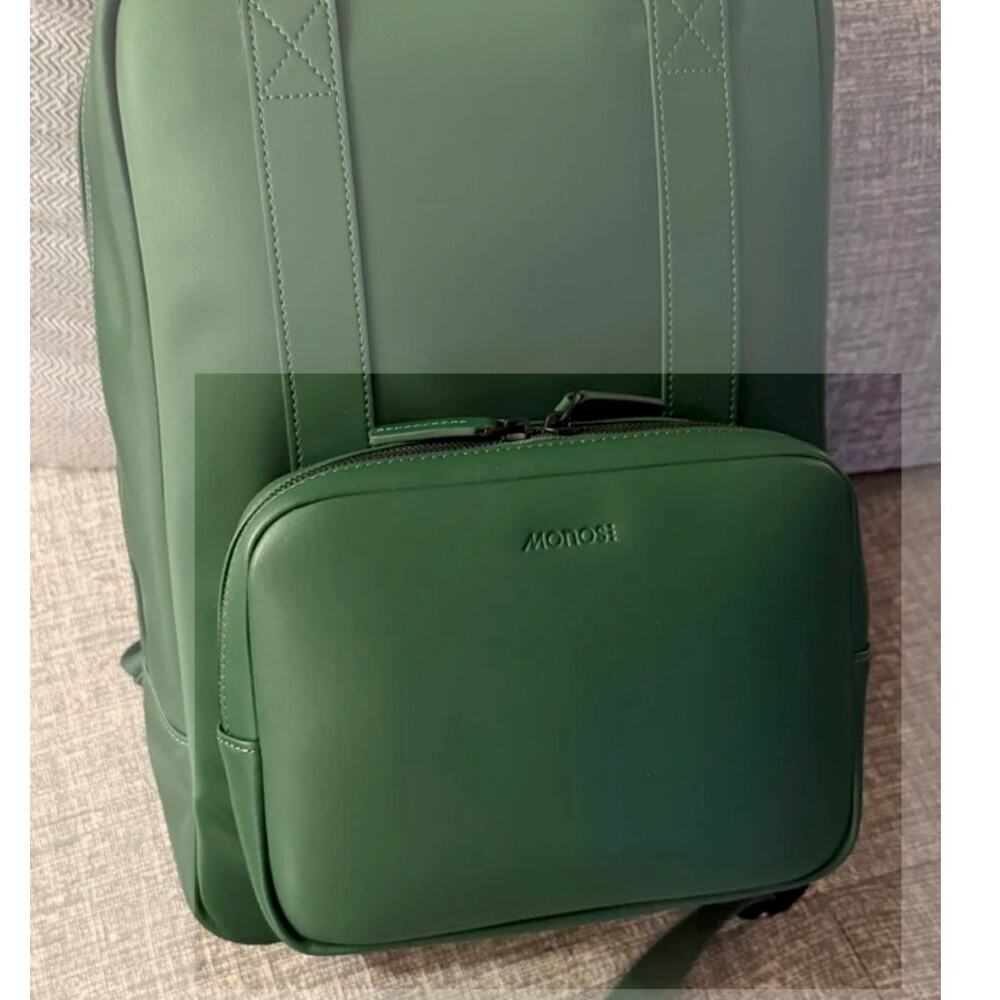Monos Metro Classic Kit Attaches to Metro Bags, Juniper Green Vegan Leather